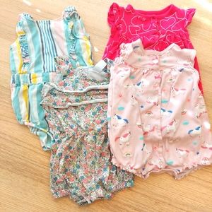 Baby Girl Carter's Romper Set
